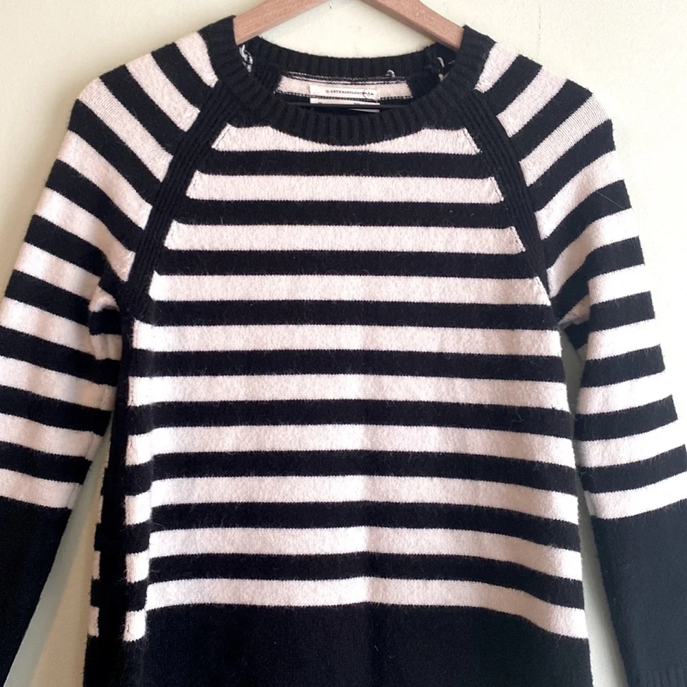 Anthropologie Rebekah Striped Tunic Sweater